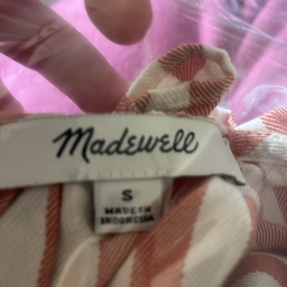 Madewell Courtyard Ruffle-Hem Top in Stripe - Picture 4 of 4